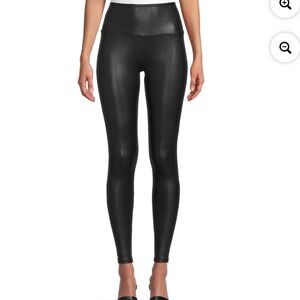 Time and Tru Faux Leather Black Leggings